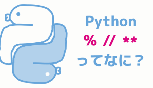 Python数値について～演算子”%”, “**”, “//”ってなんだ？～